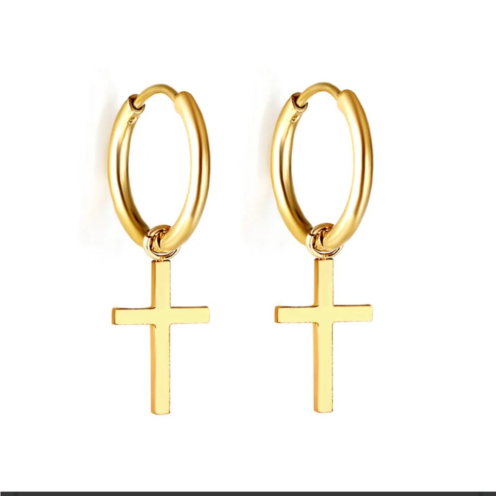 Stainless Steel Gold Color earrings new